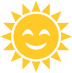 A sun with a smiley face in it